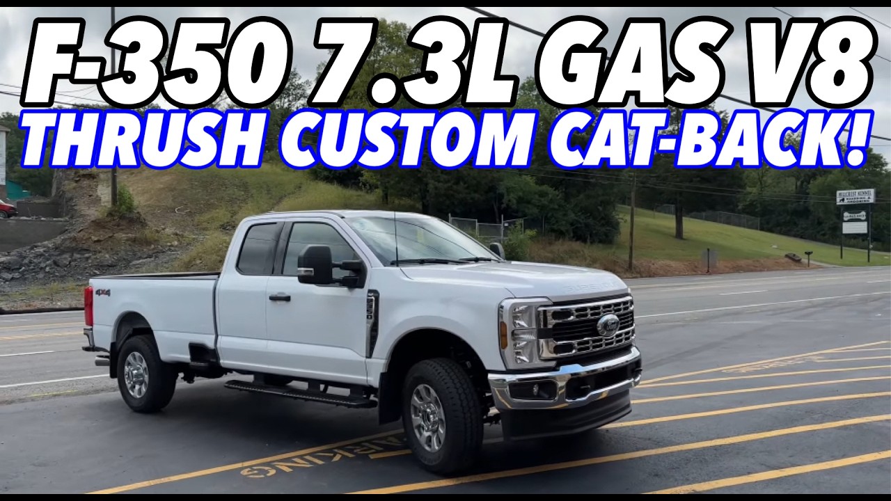 2024 Ford F-350 7.3L GODZILLA V8 w/ THRUSH CUSTOM CAT-BACK EXHAUST!
