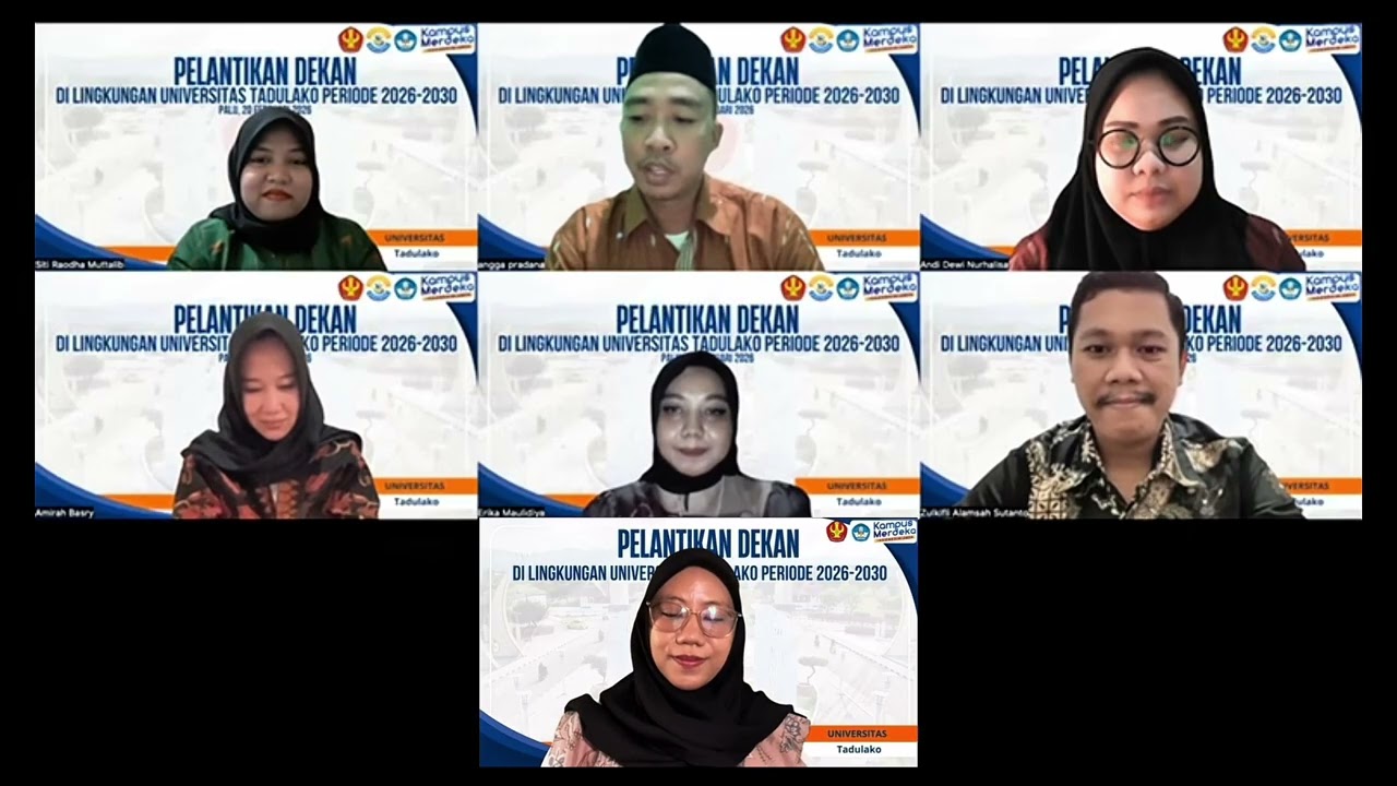 Pelantikan Dekan Universitas Tadulako | Kelompok 4 Angkatan 10 (Tugas Latsar CPNS 2026)