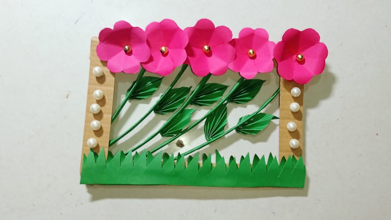 “Waste Paper se Sundar Wall Hanging 😍 | Easy Paper Flower Craft | DIY Home Decor”
