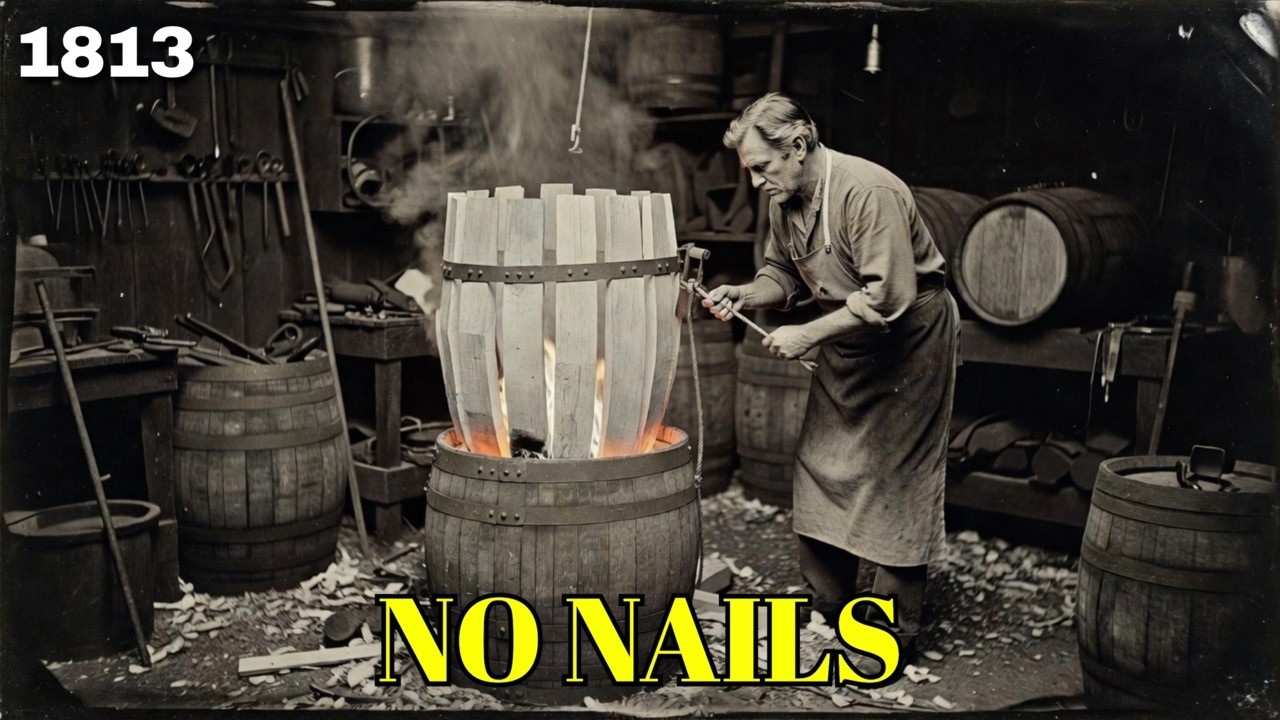 Before Factories : How One Man Built a Barrel from a Tree