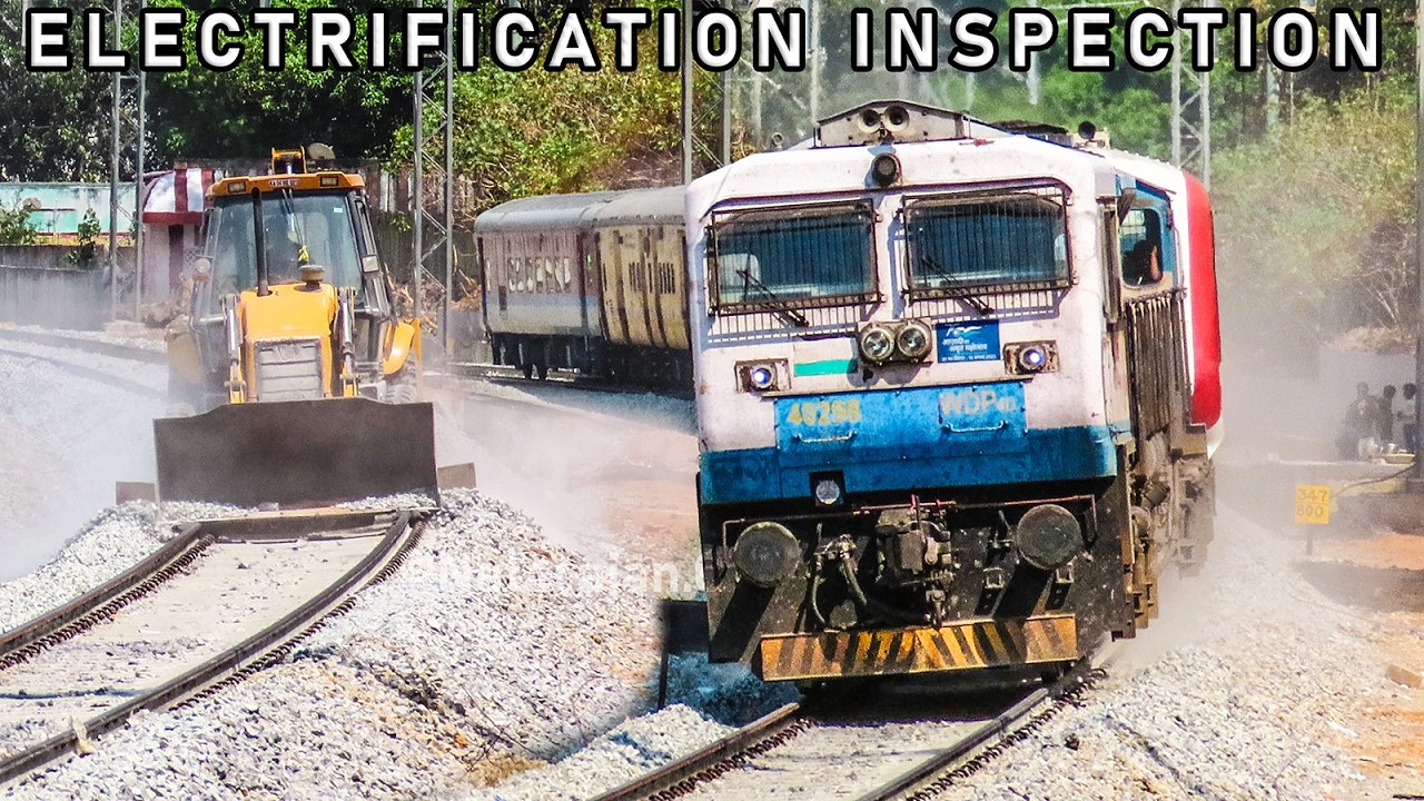 FIRST TIME TRAIN RUNNING on 3 & 4th Line in Bengaluru | Electrification Inspection | JCB | New Era