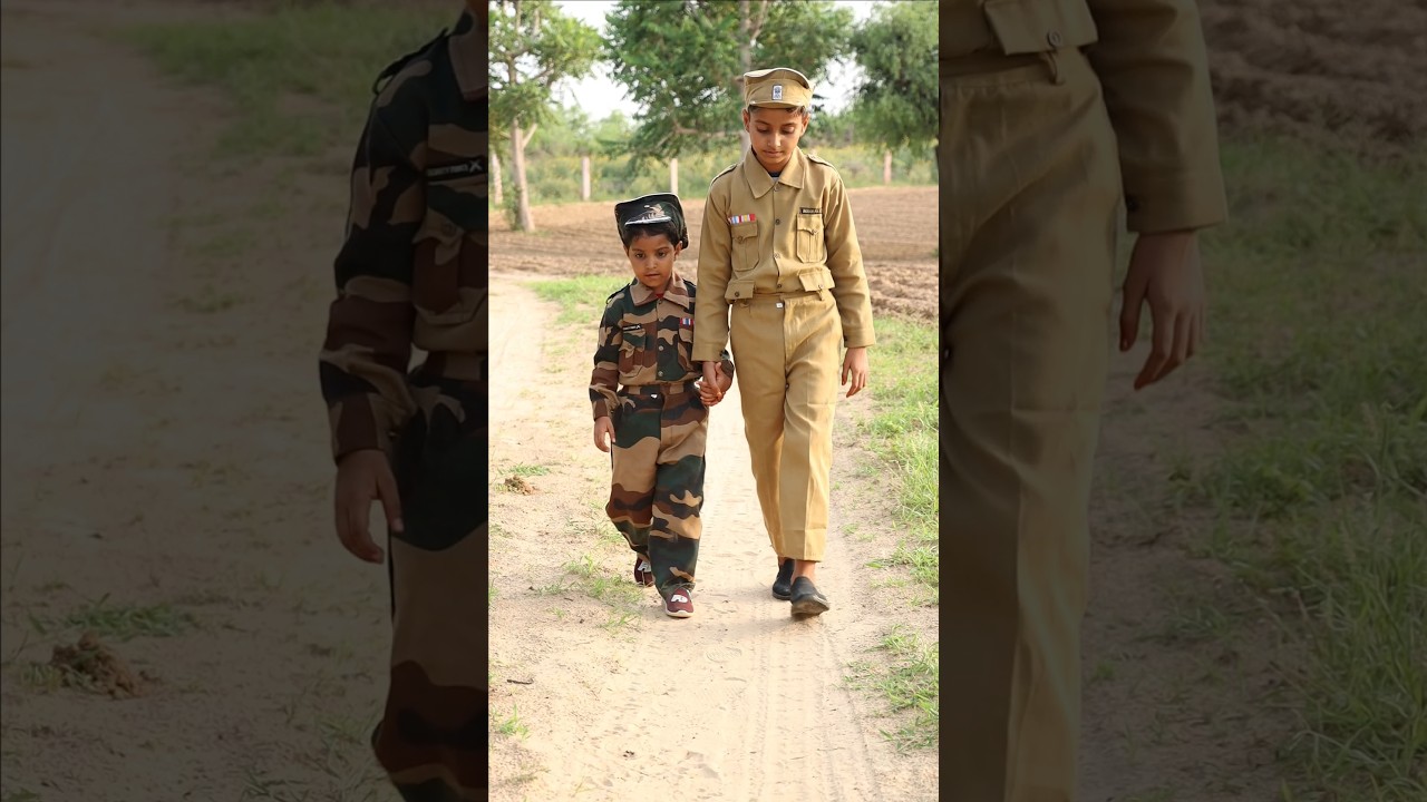 Indian 🅐🅡🅜🅨 And Police👮 सभी की मदद करते हैं #shorts #police #army #viral #cow