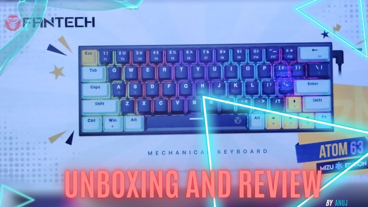 Fantech Atom 63 Mizu edition mechanical keyboard unboxing and review | @fantechnp  #nepal