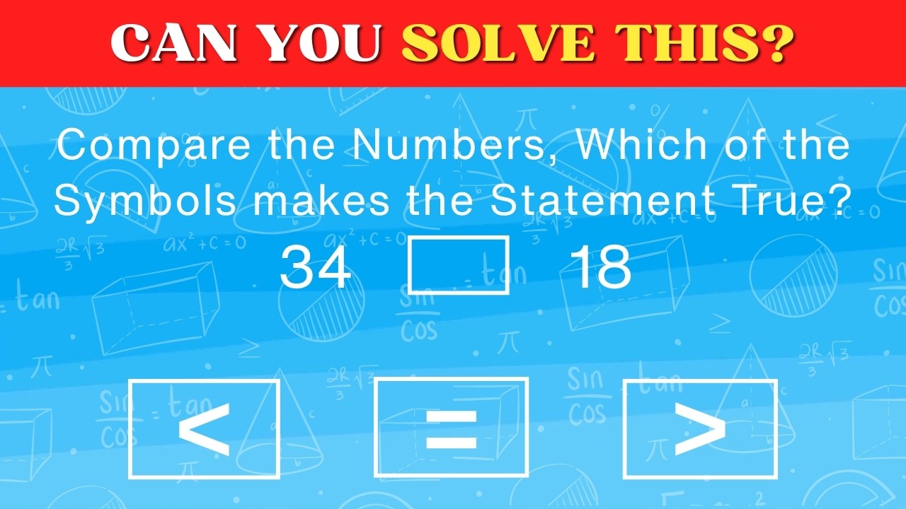 Greater Than, Less Than or Equal To? 🧮 Comparing Numbers Quiz for Kids