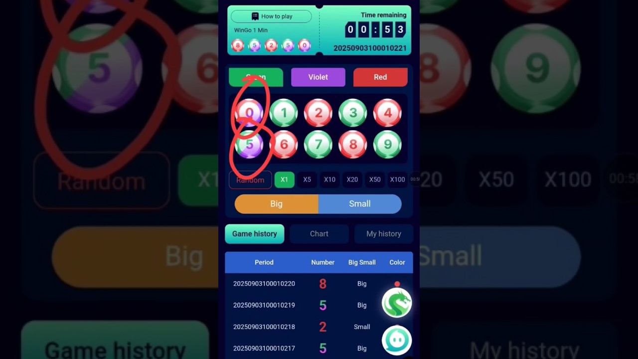 number winning short short colour prediction game Jalwa