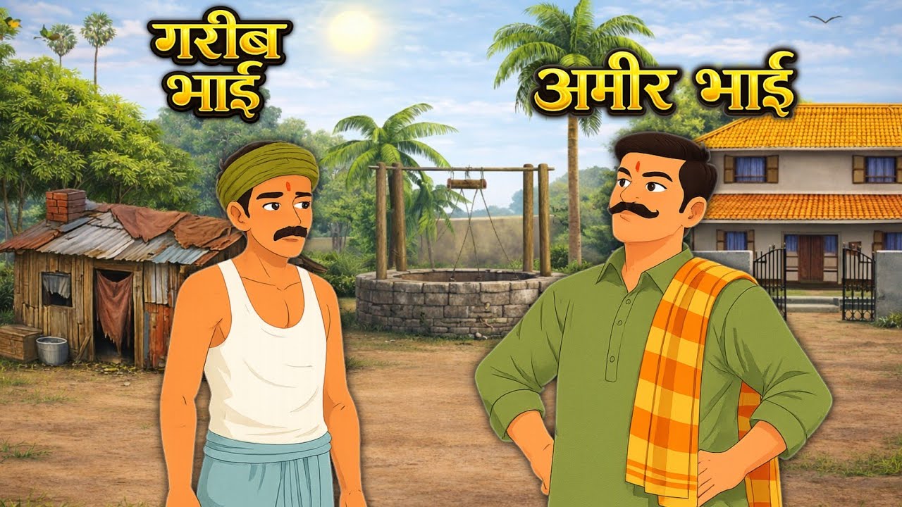 दो भाईयों की कहानी | Mehnat Ka Fal | Hindi Kahaniyan | Cartoon Story | Hindi Moral Story | MN toonz|