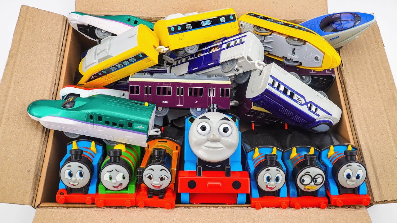 Thomas the Tank Engine & Shinkansen ☆ A Box Full of Bullet Trains and Classic Engines!