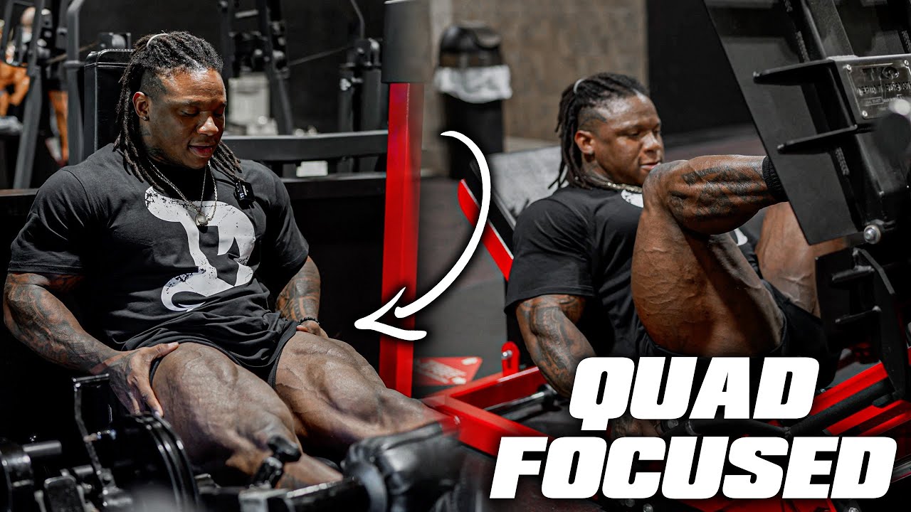 LEG DAY WITH TONIO BURTON | QUAD FOCUSED WORKOUT | OLYMPIA PREP 2023 IS ON! 🔥