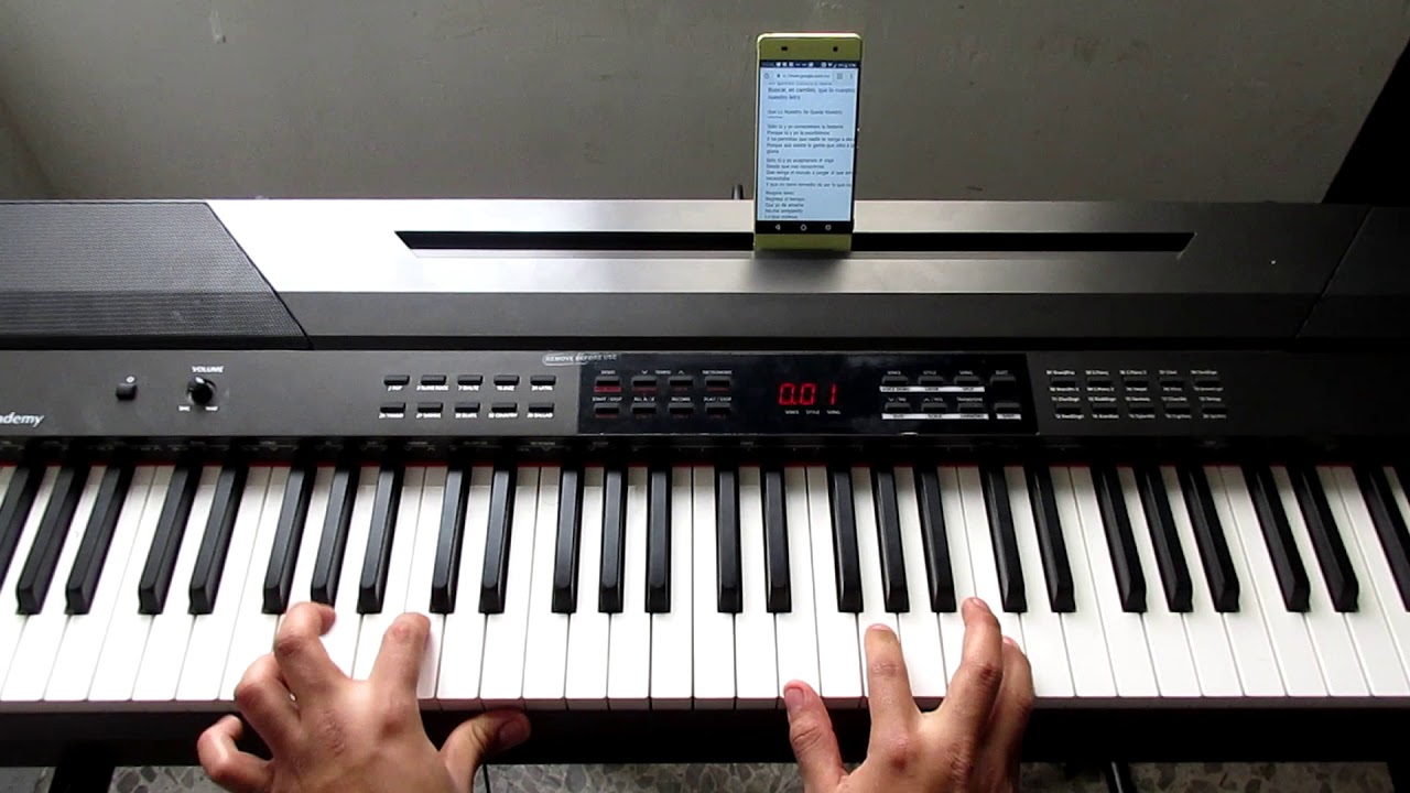 carlos rivera que lo nuestro se quede nuestro piano tutorial