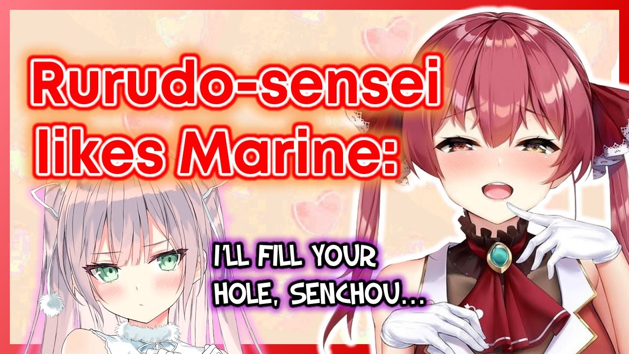 Houshou Marine and Rurudo TeeTee: Towa's illustrator SERIOUSLY likes Senchou [Eng Sub/Hololive]