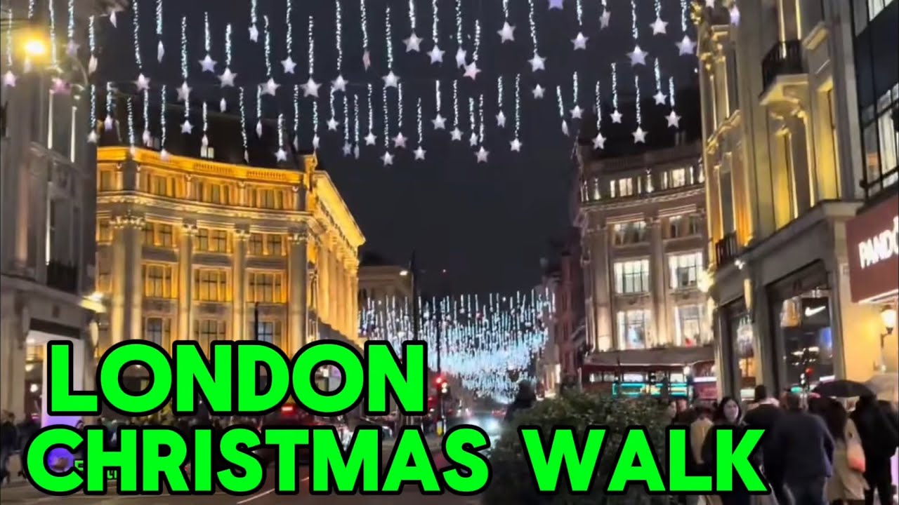 London Oxford Circus Christmas Walk #walkingtour 