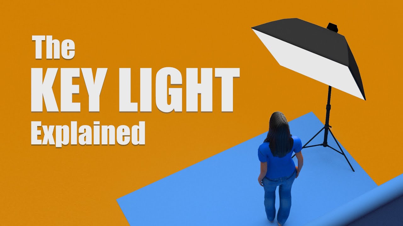 What is a KEY LIGHT?  - And how it's used in portrait photography