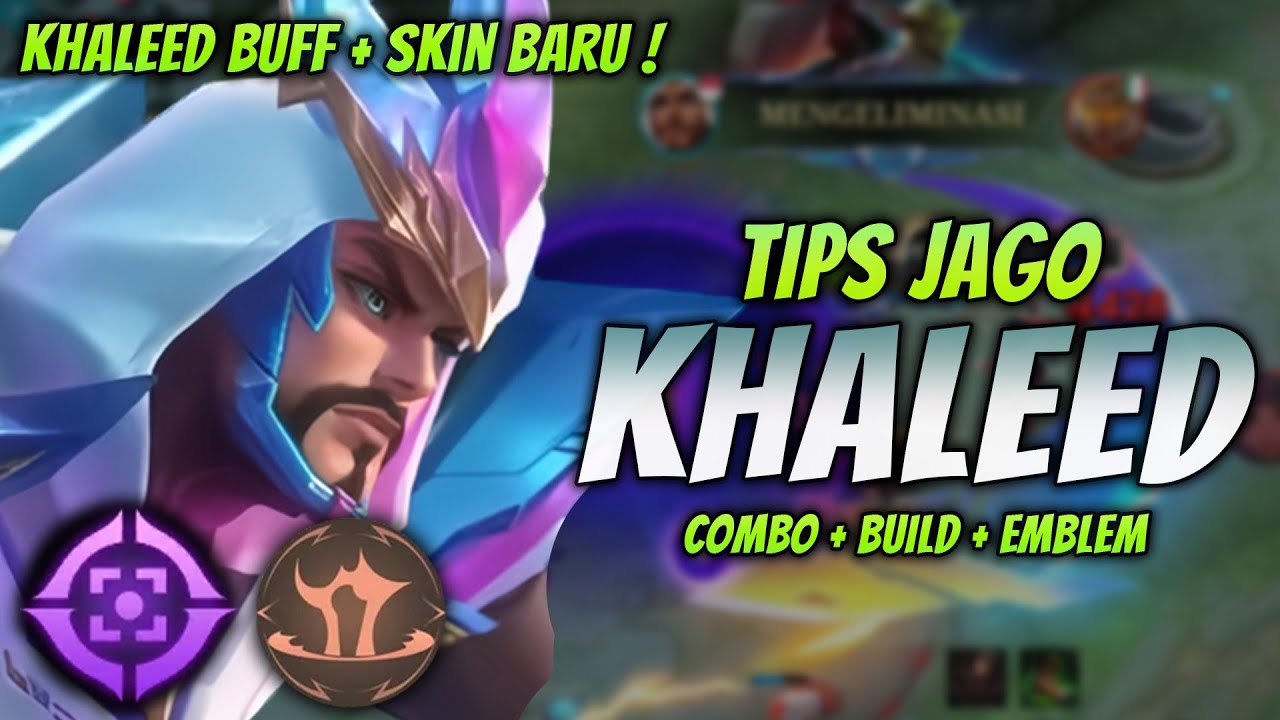 CARA MAIN KHALEED BUFF ! BUILD & EMBLEM KHALEED TERSAKIT 2024 ! | KHALEED EXP LANE GAMEPLAY