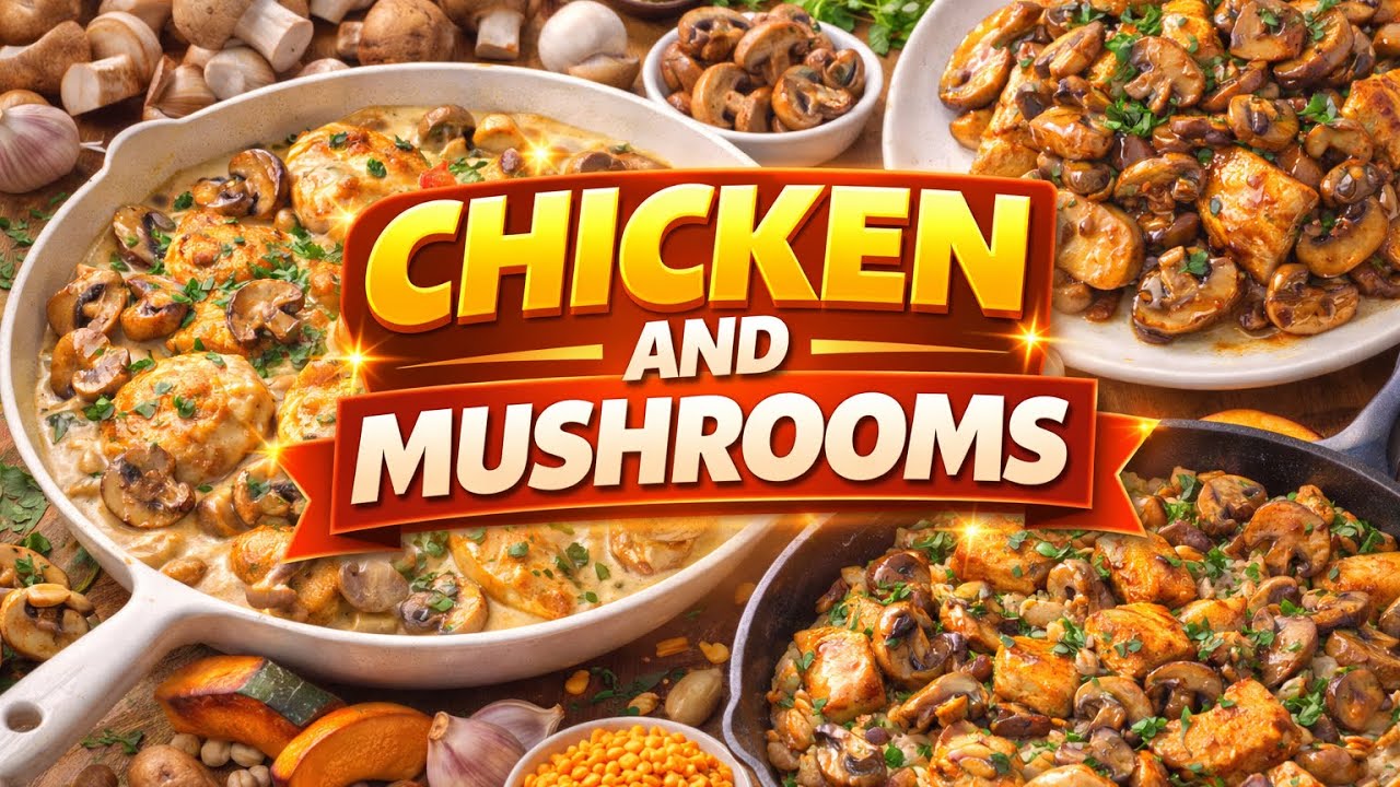 CHICKEN WITH MUSHROOMS