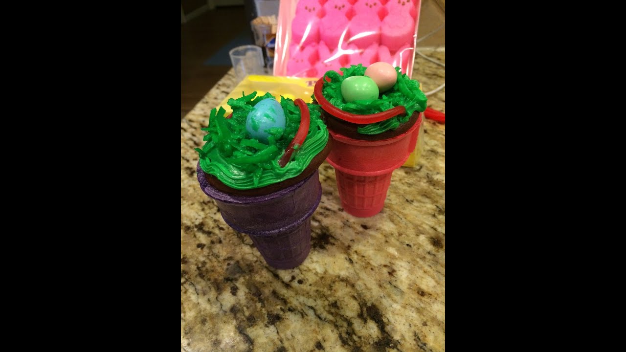 Easter Baskets Cupcakes