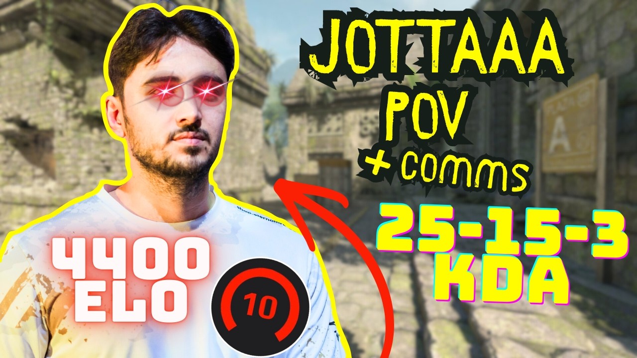 jottAAA CS2 POV - ANCIENT | 25-15-3 KDA | FACEIT 4400 ELO