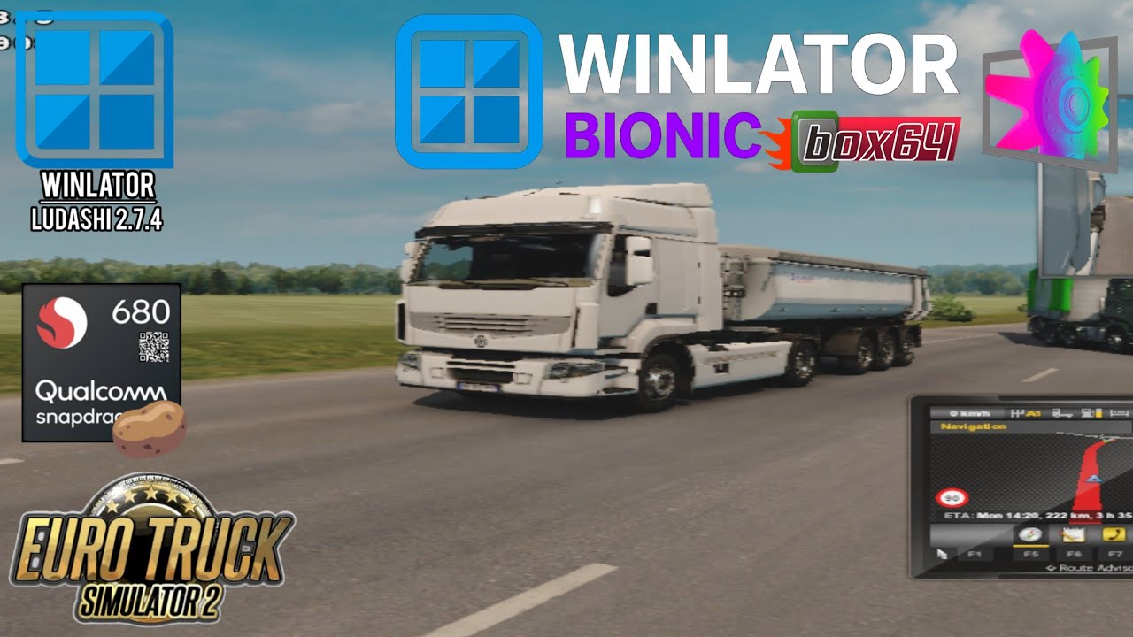 Euro Truck Simulator 2 Lite Version |Winlator Ludashi 2.7.4