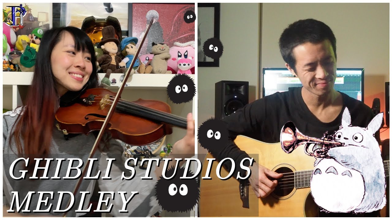 Ghibli Studio Medley; Violin & Guitar Cover | PitTan