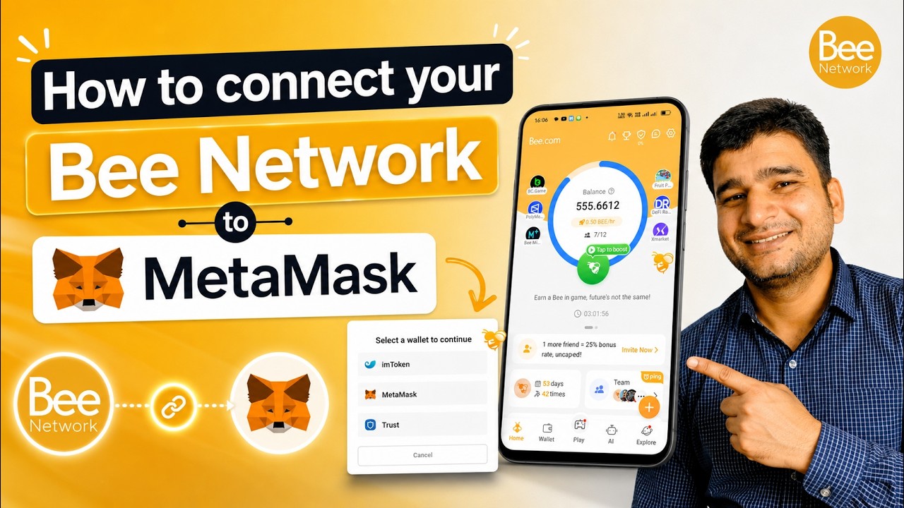 How to connect your Bee Network to MetaMask🎯 Bee Network latest update today✅ Bee coin news🎯✅