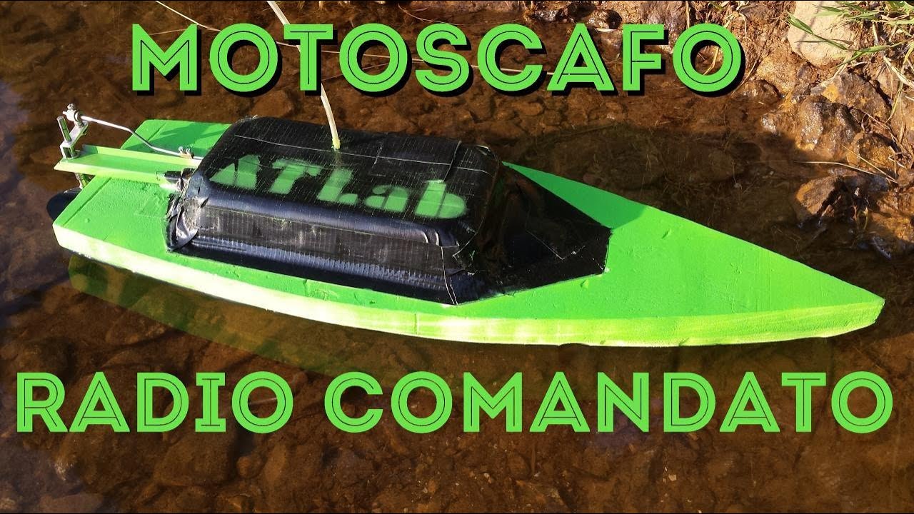 Come Costruire un Motoscafo o Barca  Elettrica Radio Comandata con Scafo in Polistirene - Fai Da Te