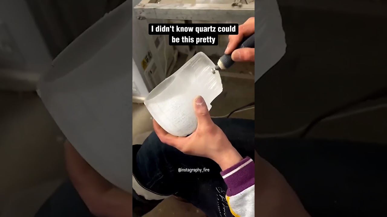 How a QUARTZ cup is made #shorts