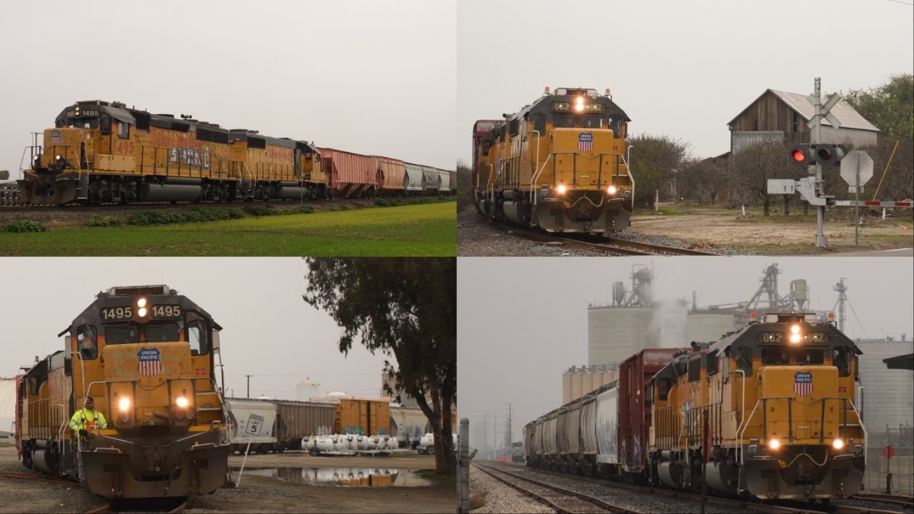 Union Pacific LRS44R Chase on the Tidewater Sub (Modesto to Turlock)