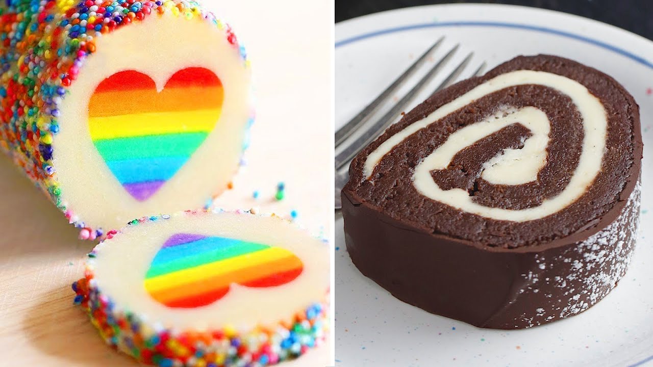 10 Beautiful Roll Cakes Decorating Ideas - Easy Roll Cake Hack - So Yummy Cake Tutorials