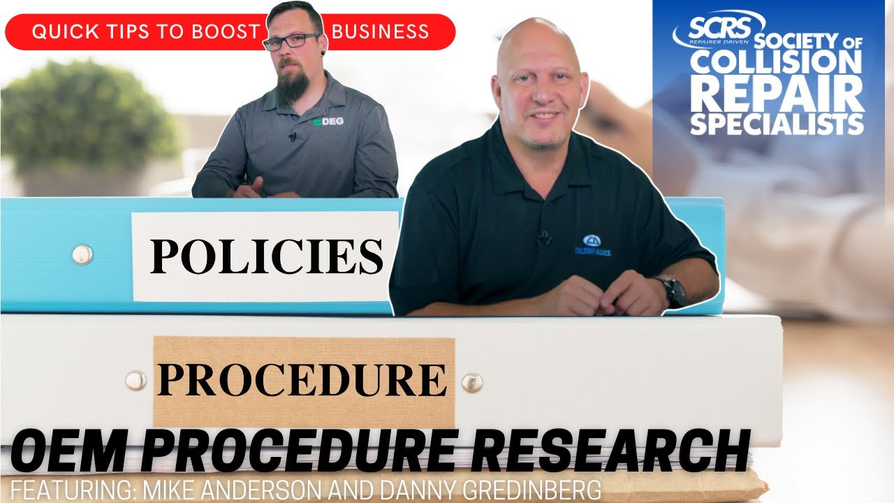 SCRS Quick Tips: OEM Procedure Research &ndash; accessing the information that matters