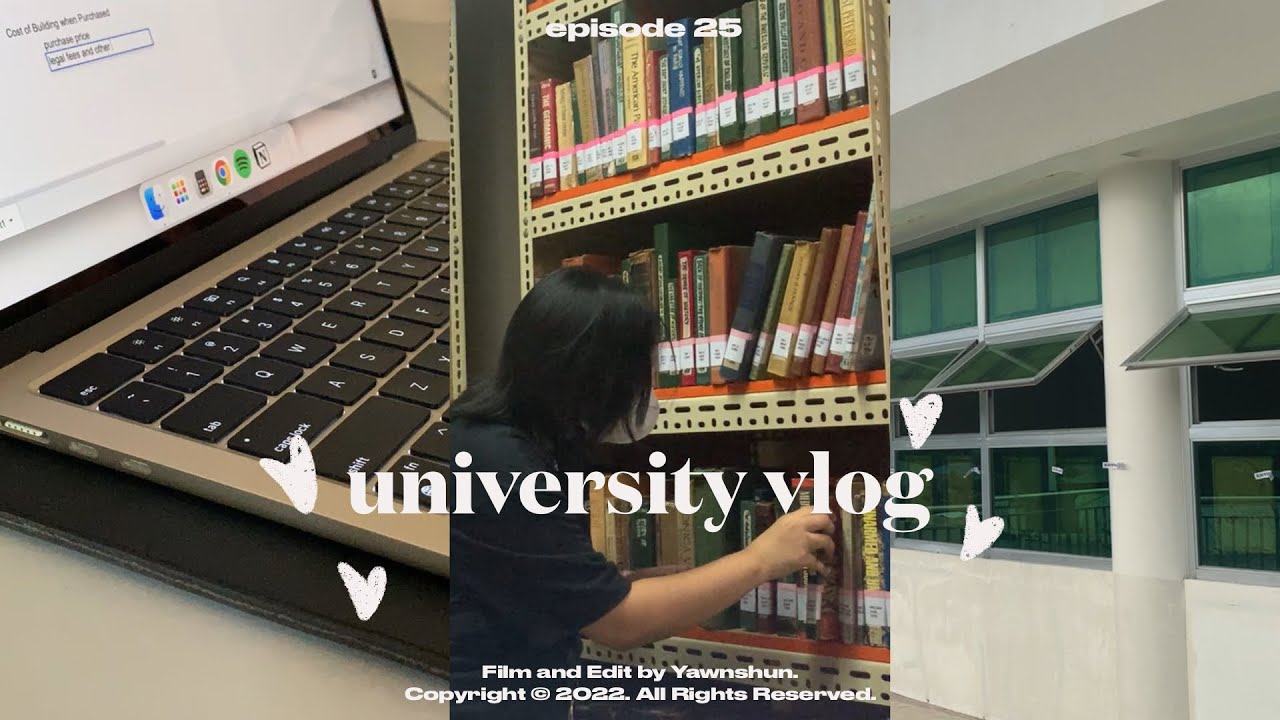 uni vlog: being productive, studying,going on campus, library visit! unboxing p1harmony signed album