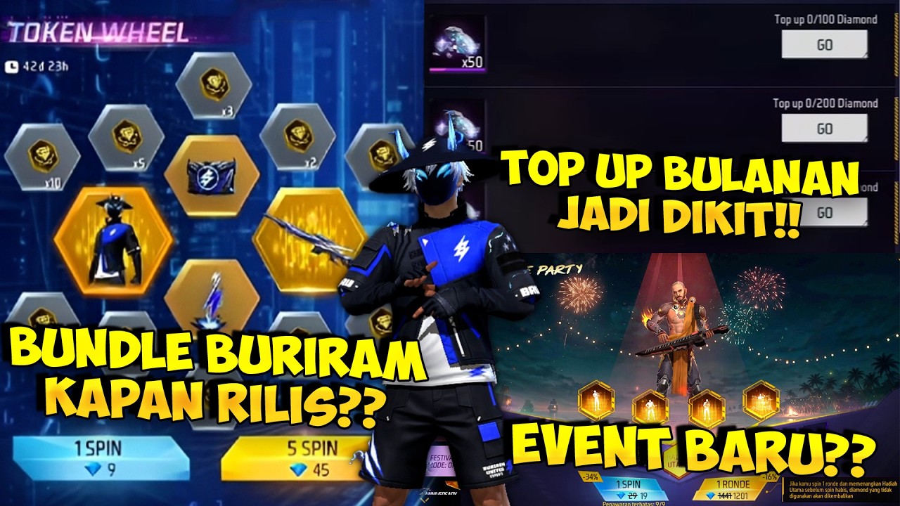 BUNDLE BURIRAM KAPAN RILIS ?? Bocoran Bonus Bulanan Dikurangin Garena & Review Event FF x Buriram