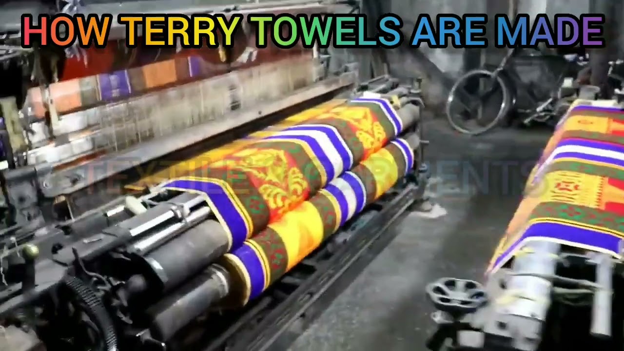 How Terry Towels Are Made In Jacquard Loom