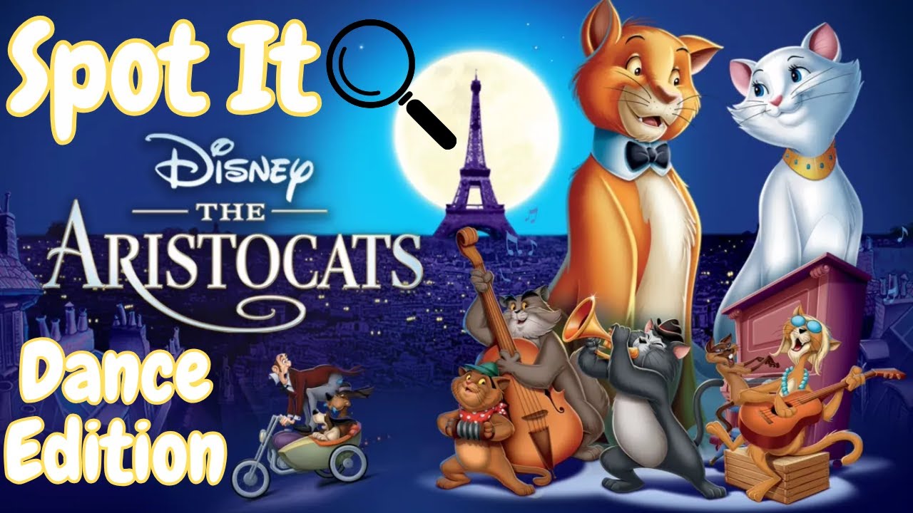 The Aristocats Spot It| Dance Edition| Disney Brain Break| Aristocats Disney Brain Break| PE Warm Up
