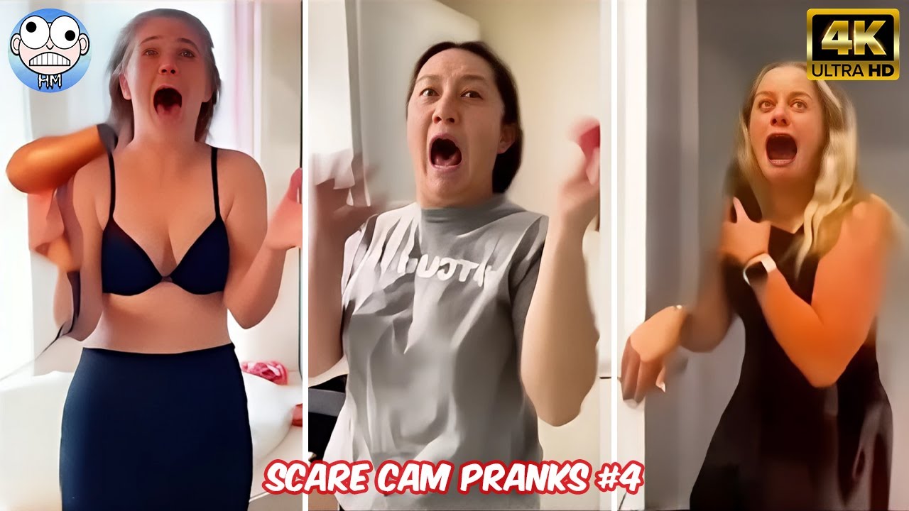 Лучшие розыгрыши с пугающей камерой 2025 года 😱 #4 | Испуганные прыжки | Эпические провалы | HM —...