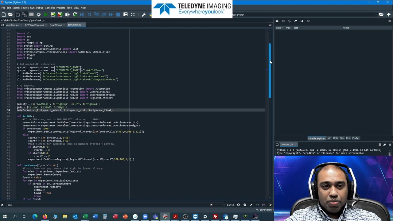 Python Automation Tutorial for LightField - Part One