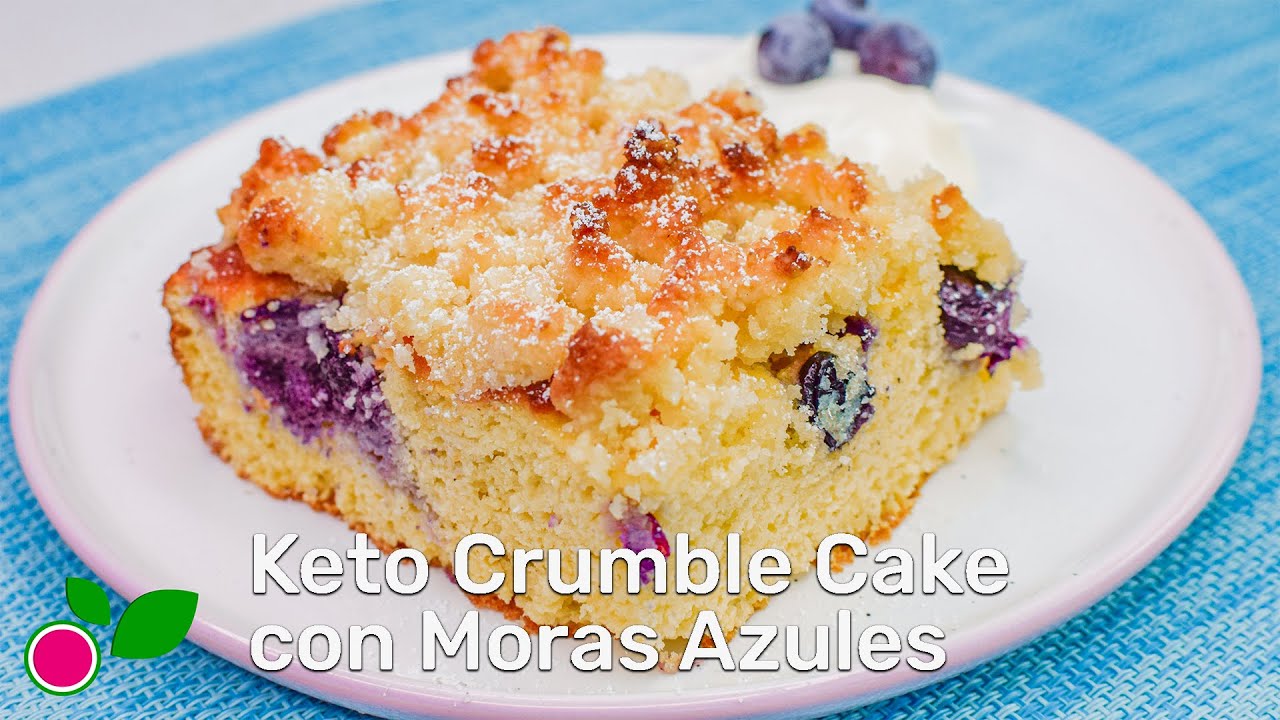 🍒 Crumble Cake con Moras Azules Keto | YOMASGREEN