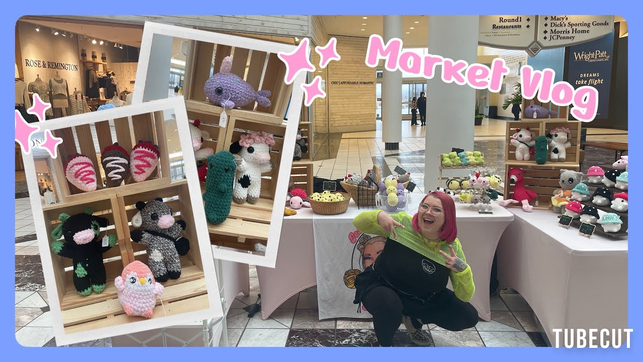 Market Vlog❤️|Made over $1,000 @ the Mall💸