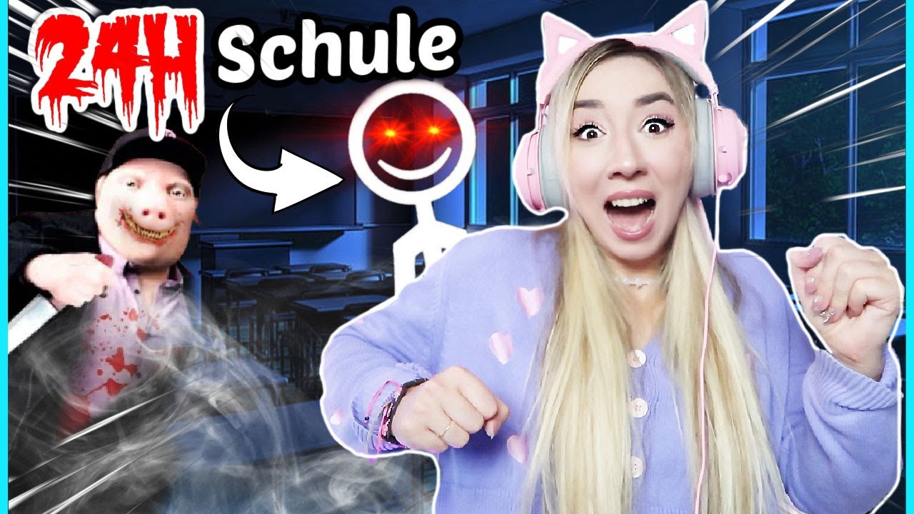 24 Stunden EINGESPERRT als NOOB alleine in der BROOKHAVEN SCHULE  (John pork kommt 3 Uhr nachts)