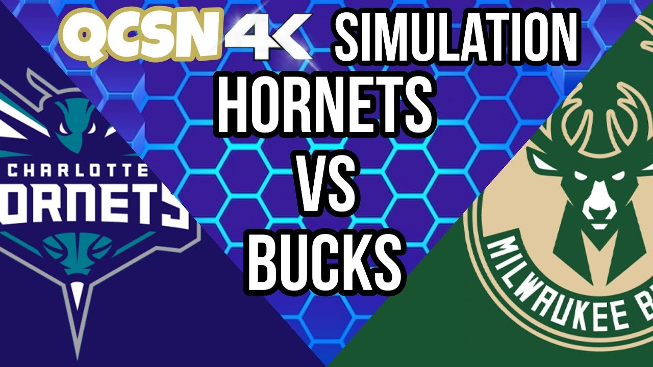 [4K] Charlotte Hornets vs Milwaukee Bucks | Hornets Simulation (NBA 2K24)