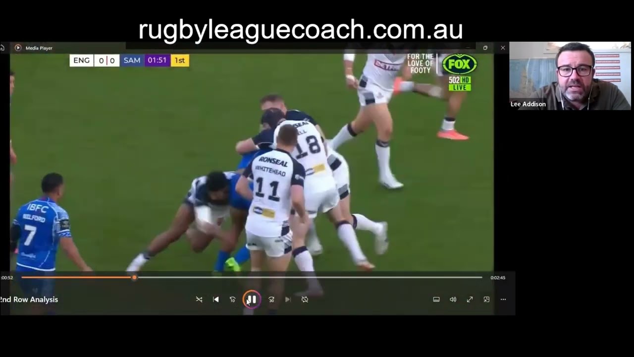 Second  Rower Analysis RUGBY LEAGUE by Lee Addison