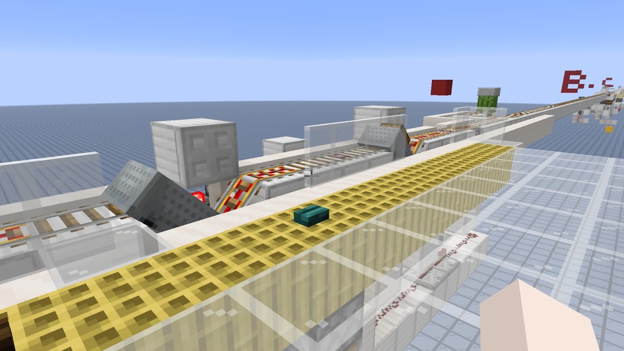 マイクラ自動停車トロッコ(チェスト付トロッコ協調制御)