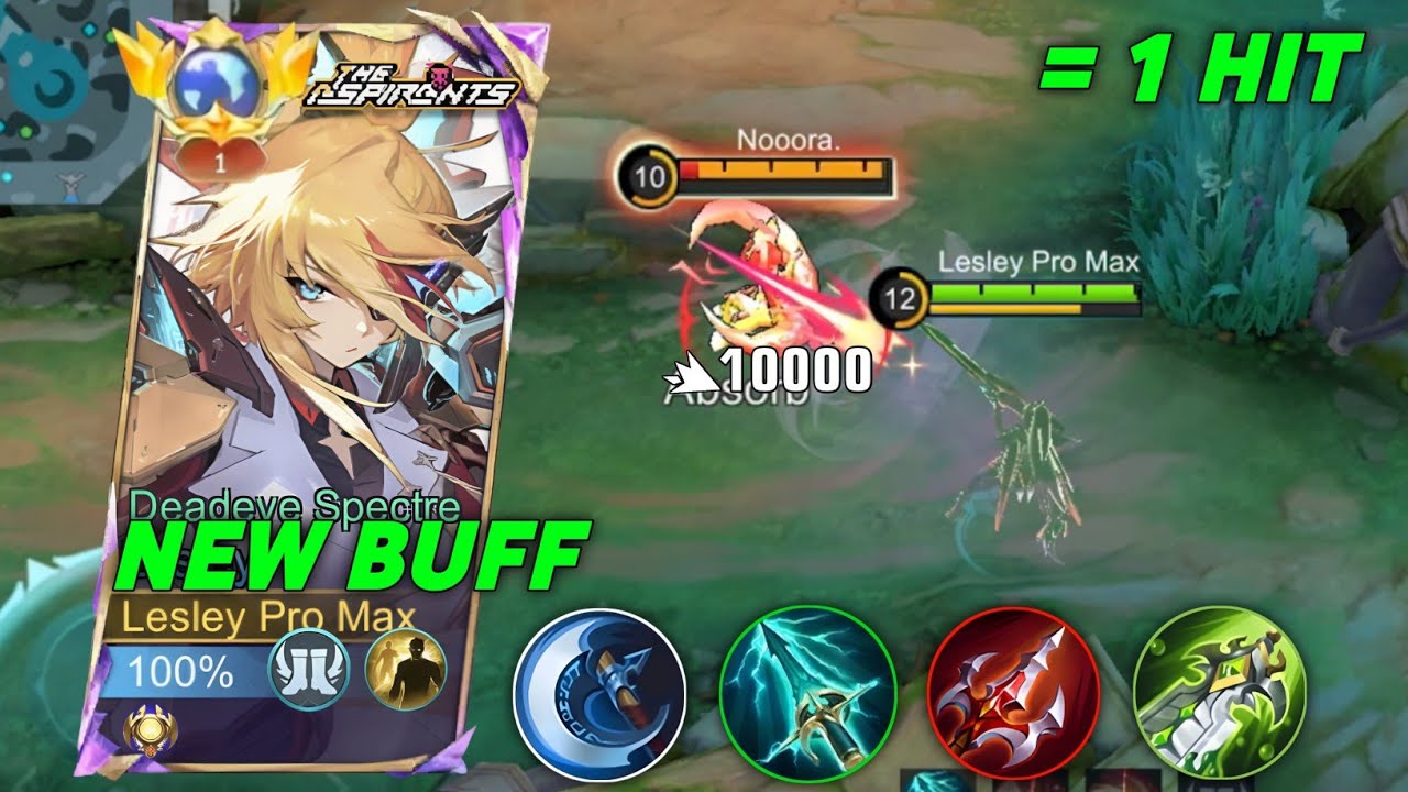 TOP GLOBAL LESLEY BEST BURST DAMAGE 1 HIT BUILD FOR 2025!! (MUST TRY) LESLEY NEW BEST BUILD 2025!