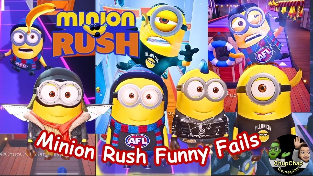 Minion Rush Funny Fails 50 Minion Rush Funny Moments Minion Rush All Location Gameplay