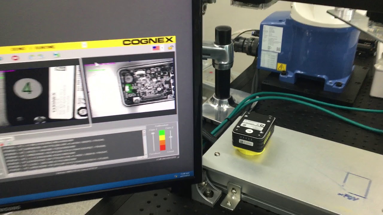 Gắp nhả bằng camera vision Cognex.