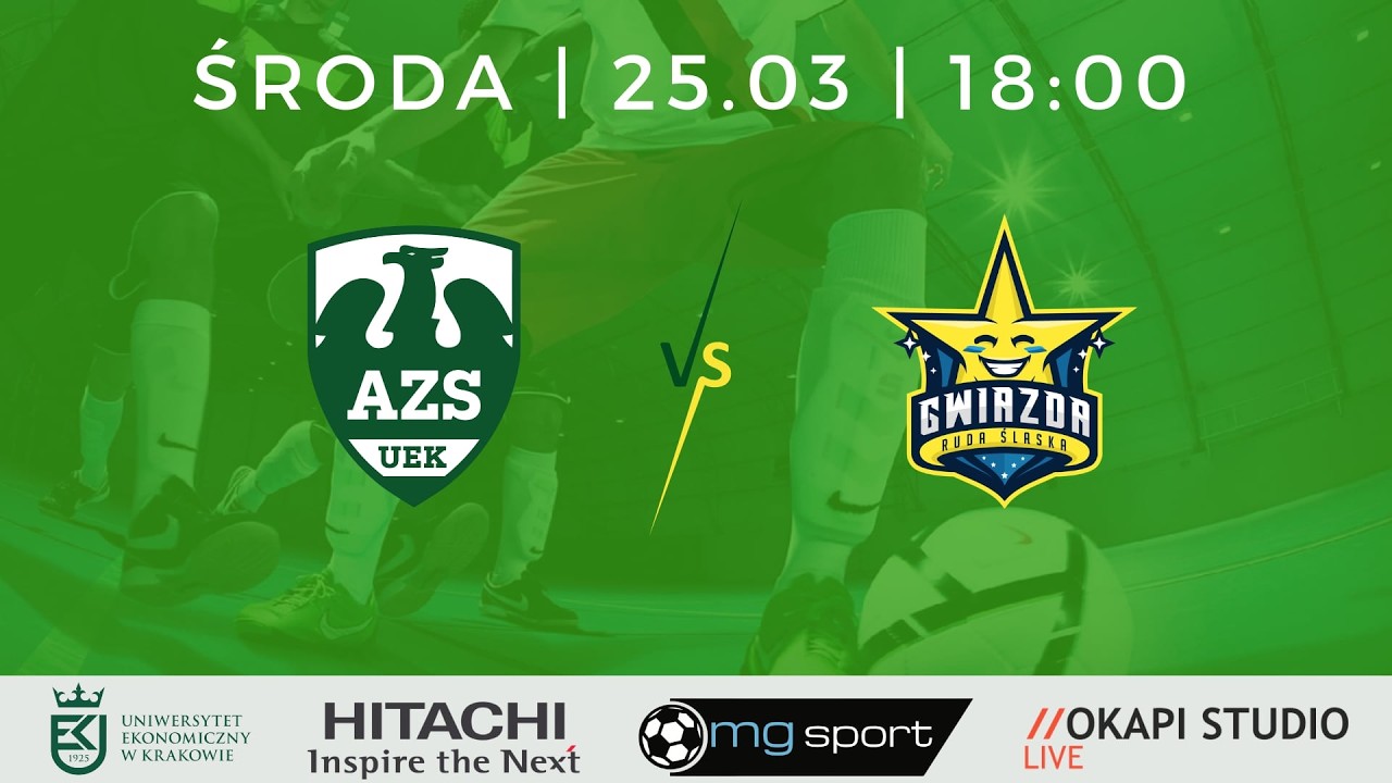 1 Liga PLF AZS UEK Krak&oacute;w -  Gwiazda Ruda Śląska