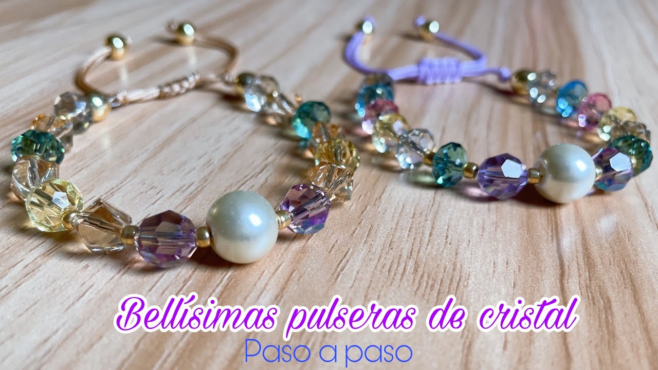 Hermosas y fáciles pulseras de cristal