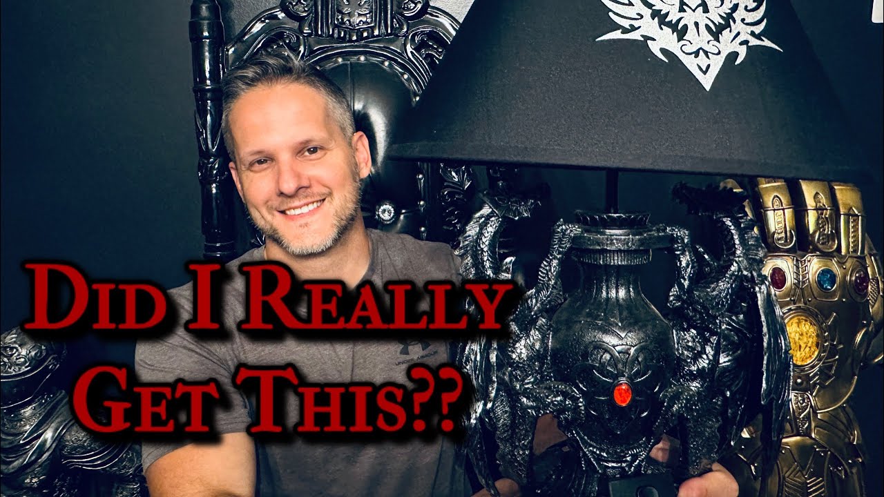 Gothic Dragon Lamp Review! - Zeckos (resin)