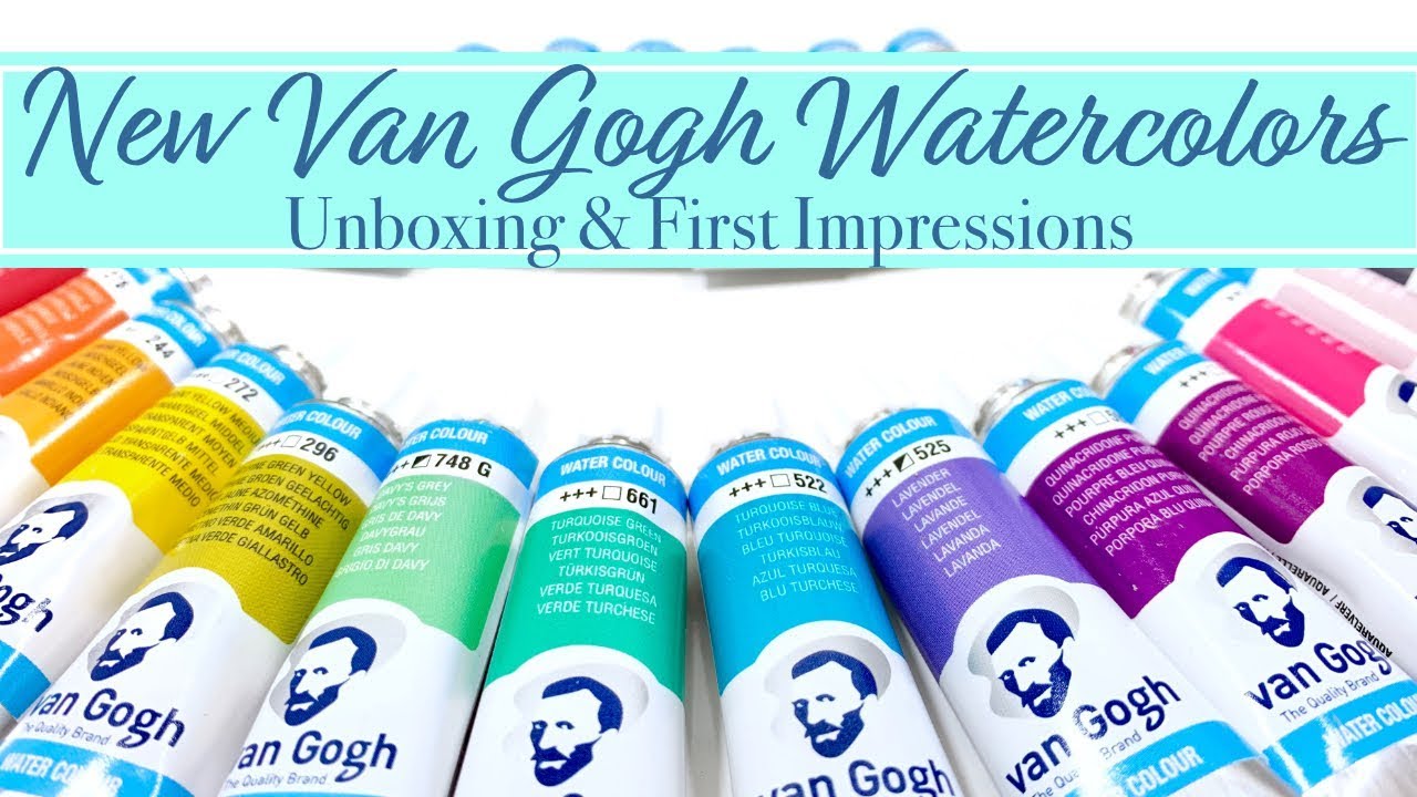 New Van Gogh Watercolors // Unboxing, Palette Setup & First Impressions