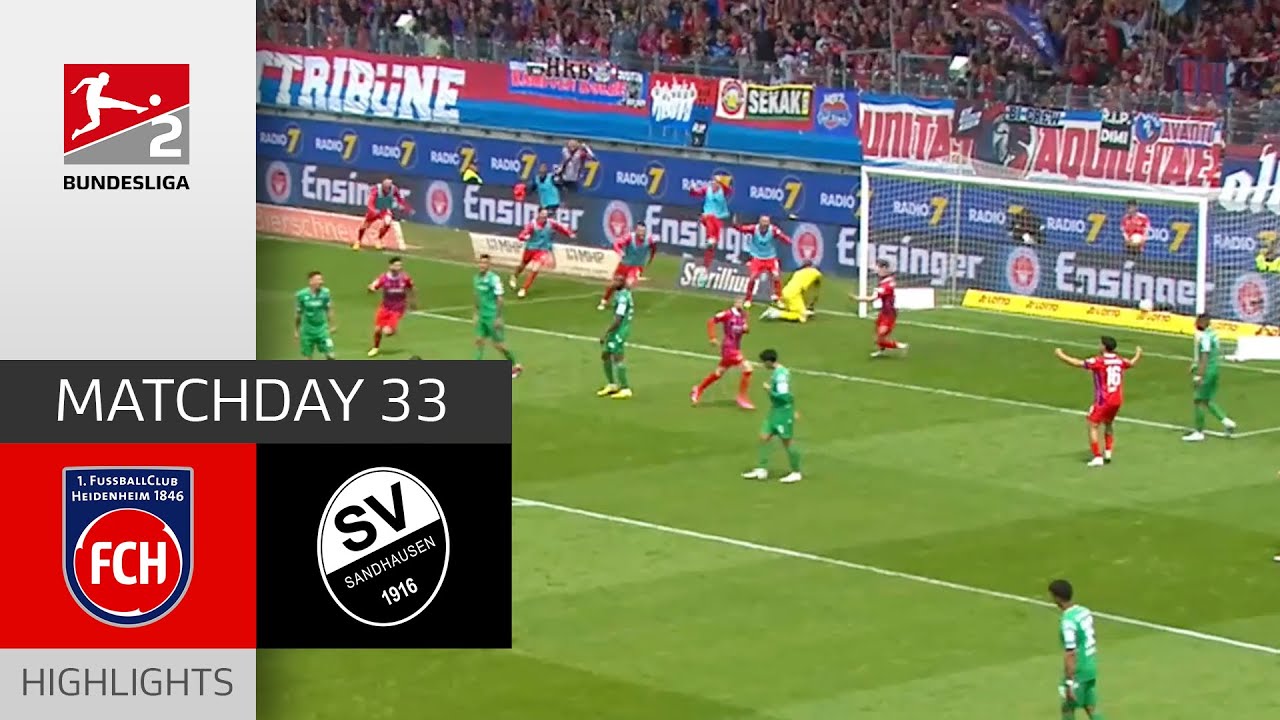 PROMOTION Dream is Close! | 1. FC Heidenheim - SV Sandhausen 1-0 | Highlights | MD 33 - Bundesliga 2
