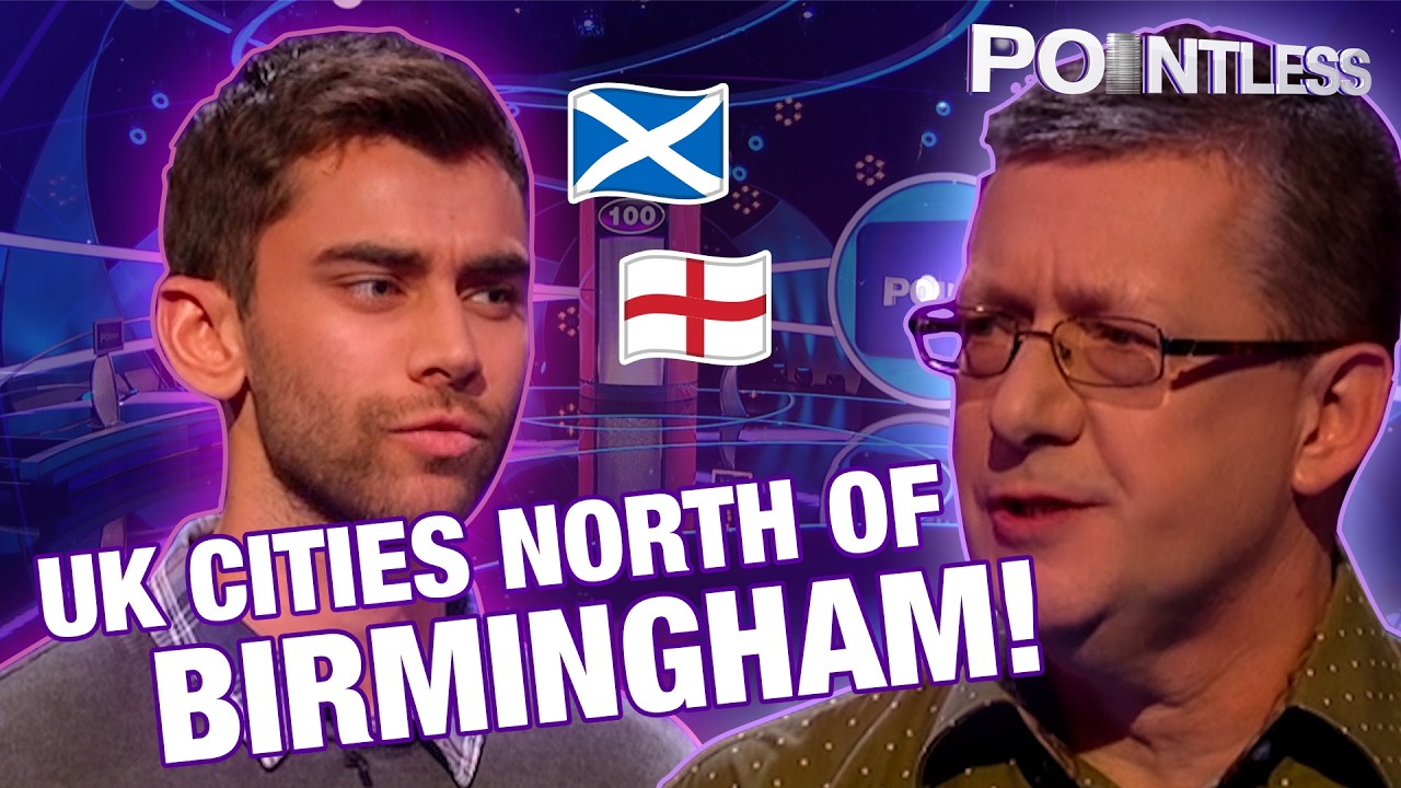 Which UK Cities Can You Name Which Are North Of Birmingham? | Pointless