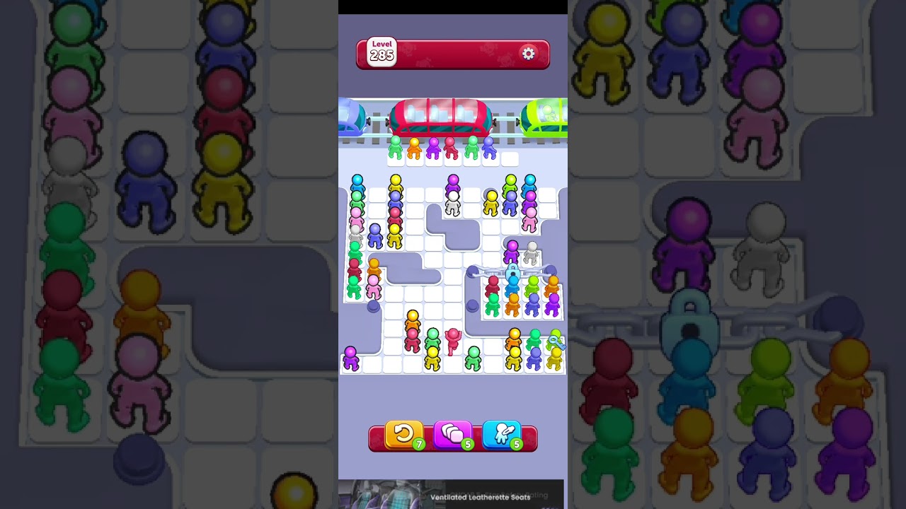 Bus Jam | Level   285   (Hard ) awesome 😎 Playthrough | No Talking | GamGran